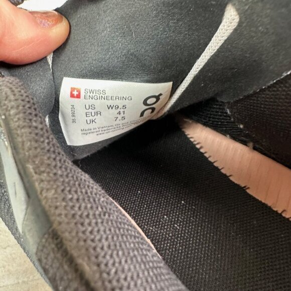 On Running Womens Cloudflow Athletic Workout Shoe Gray Pink White Size 9.5 - Picture 6 of 6